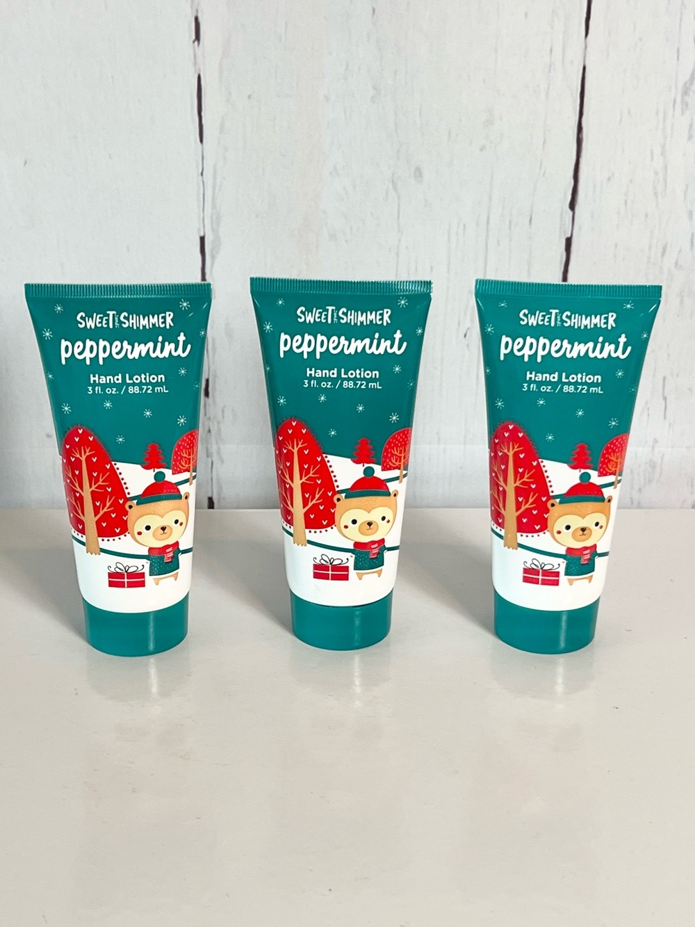Ulta Beauty Sweet & Shimmer Peppermint Hand Lotion 3-Pack Set NWT Travel Size